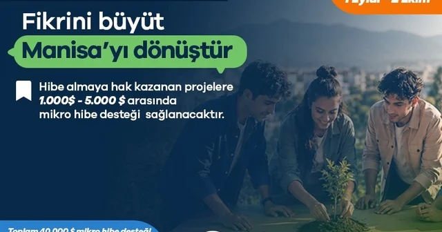 Manisa ya Gençlik İklim Eylem Fonu ndan 50 bin dolarlık hibe Manisa Haberleri Habertürk Yerel Haberler
