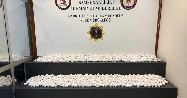 Samsun da iki ayrı uyuşturucu operasyonu: 77 bin 160 sentetik ecza ele geçirildi Samsun Haberleri Habertürk Yerel Haberler