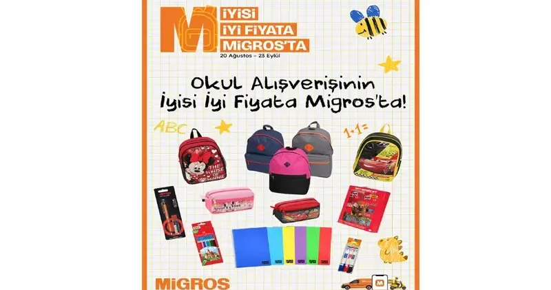 Migros’tan okula dönüş dönemine özel kırtasiye kampanyası