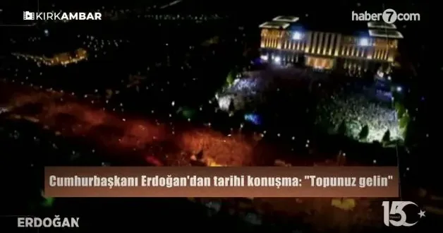 Cumhurbaşkanı Erdoğan ın tarihi konuşması: Topunuz gelin, bu milleti aşamayacaksınız