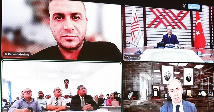 2026 2027 akademik yılı! Gazze İslam Üniversitesi nin ilk dersini YÖK Başkanı Özvar verdi