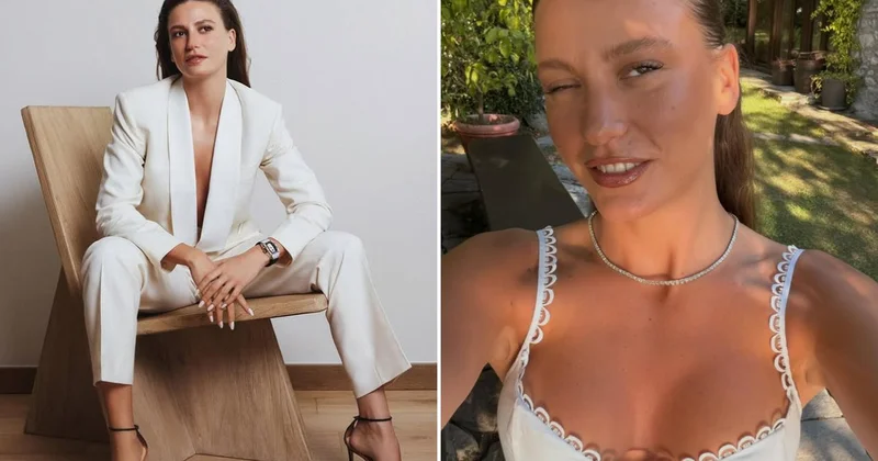 Serenay Sarıkaya Paris’te podyumda: Altın ışıltısıyla göz kamaştırdı