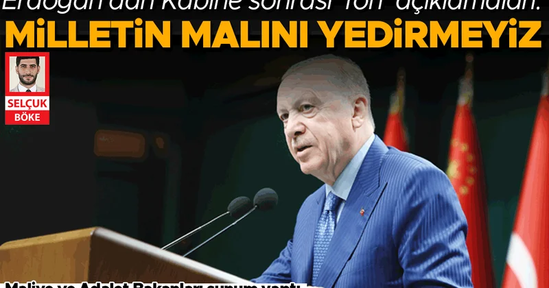 Erdoğan’dan Kabine sonrası ‘fon’ açıklamaları: Hak yiyenleri savunma yoluna gitmeyiz
