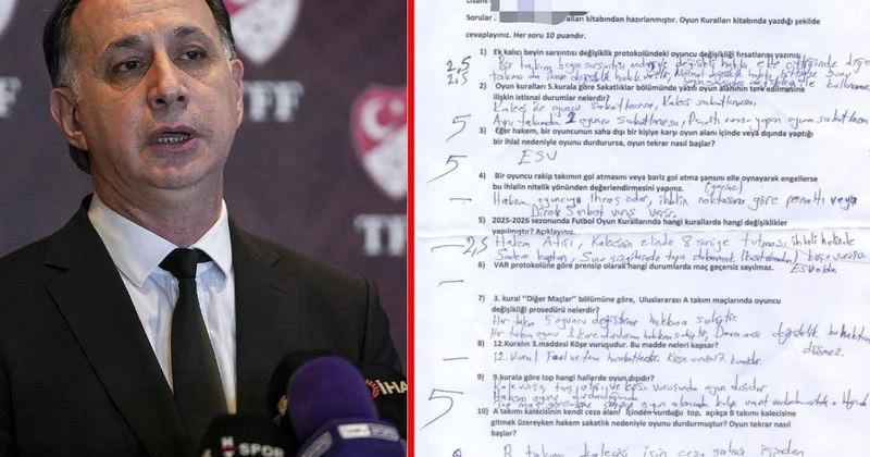 Hakem operasyonunda büyük skandal! Sınav kağıdındaki yazı hakeme ait çıkmadı