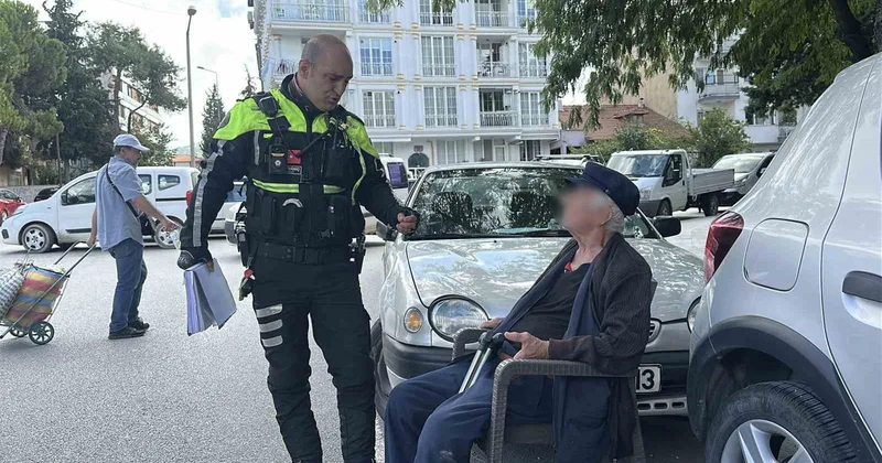 85 yaşındaki sürücü, kızının ihbarı üzerine Burdur da trafikte durduruldu