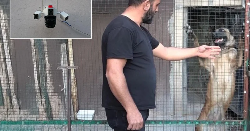 Kümes değil adeta kasa! Kamera, çelik kapı ve kurt köpeği...