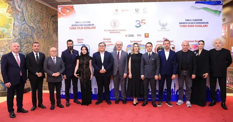 Özbekistan da Türk sineması rüzgarı esti! Taşkent te Türk sanatçılara yoğun ilgi