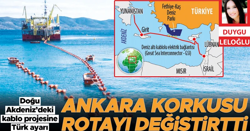 Doğu Akdeniz’deki kablo projesine Türk ayarı... Ankara korkusu rotayı değiştirtti