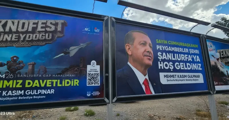 Şanlıurfa da Teknofest heyecanı: Başkan Gülpınar caddeleri billboardlarla donattı