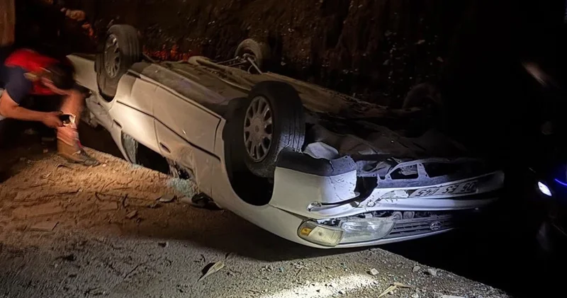 Osmaniye’de iki otomobil 1 saat arayla aynı çukura düştü