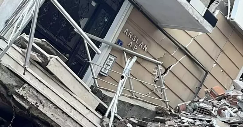 Çöken binada dün çekilen fotoğraflar ortaya çıktı! Facia resmen geliyorum demiş!