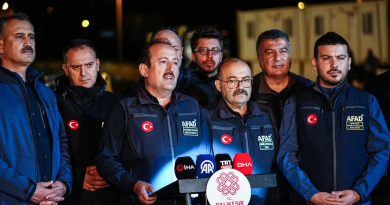 AFAD Başkanı Pehlivan dan Sındırgı depremine ilişkin açıklama