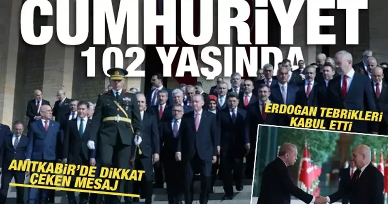 Cumhurbaşkanı Erdoğan ve devlet erkanı Anıtkabir de: Yolumuzdan dönmeyeceğiz