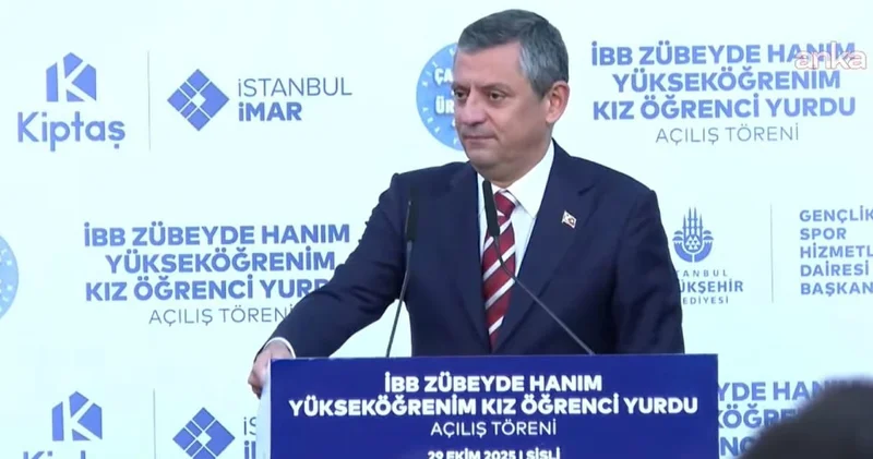 Özgür Özel den yurt açılışında AKP ye sert eleştiri