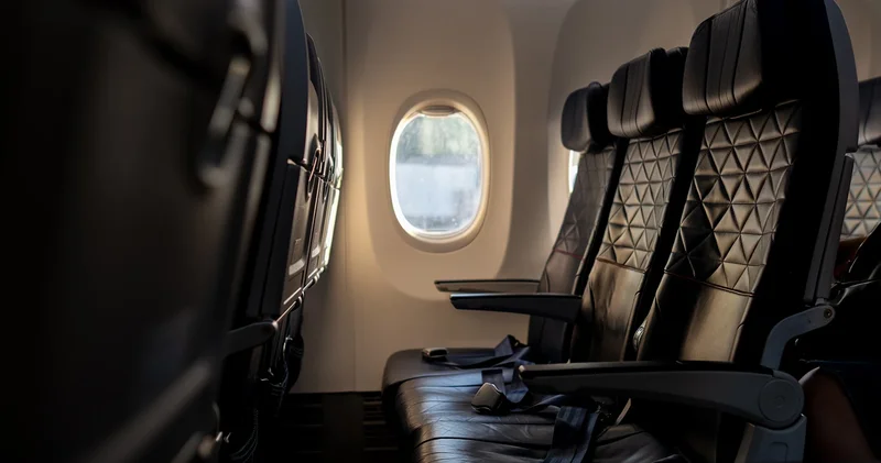 Uçakta korku dolu anlar! Çatalla dehşet saçtı