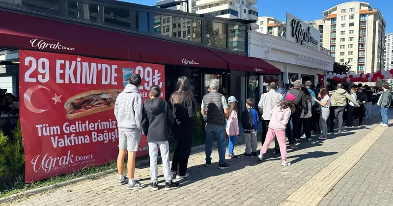 29 Ekim de tavuk döner ve ayranı 29 liradan sattılar