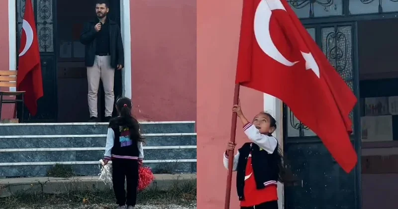 İşte Cumhuriyet bu: 1 öğretmenli, 1 öğrencili 29 Ekim töreni Sözcü Gazetesi