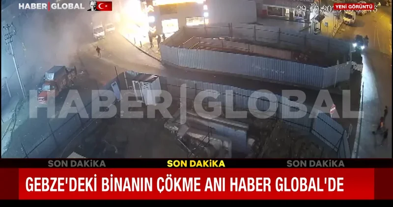 Gebze deki 7 katlı bina bu şekilde yıkıldı Kamera saniye saniye kaydetti