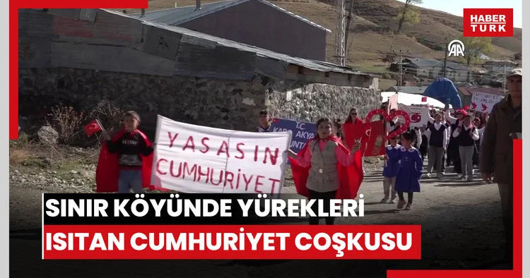 Sınır köyünde yürekleri ısıtan Cumhuriyet coşkusu