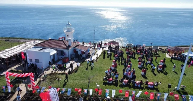 Tekirdağ da restore edilen 168 yıllık deniz feneri törenle açıldı Tekirdağ Haberleri