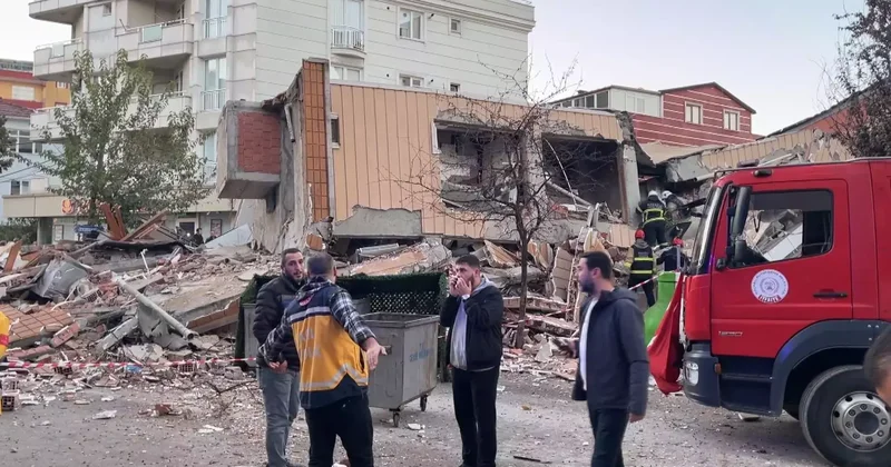 Gebze de 6 katlı bina çöktü