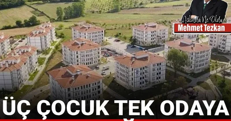 Üç çocuk tek odaya nasıl sığacak?