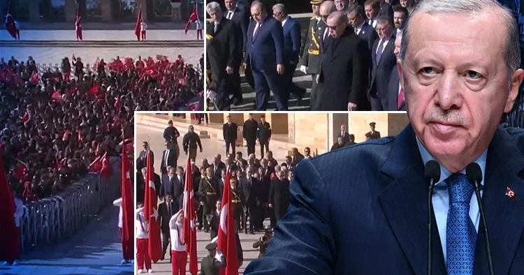 Cumhuriyetimiz 102 yaşında... Cumhurbaşkanı Erdoğan ve devlet erkanı Anıtkabir’de