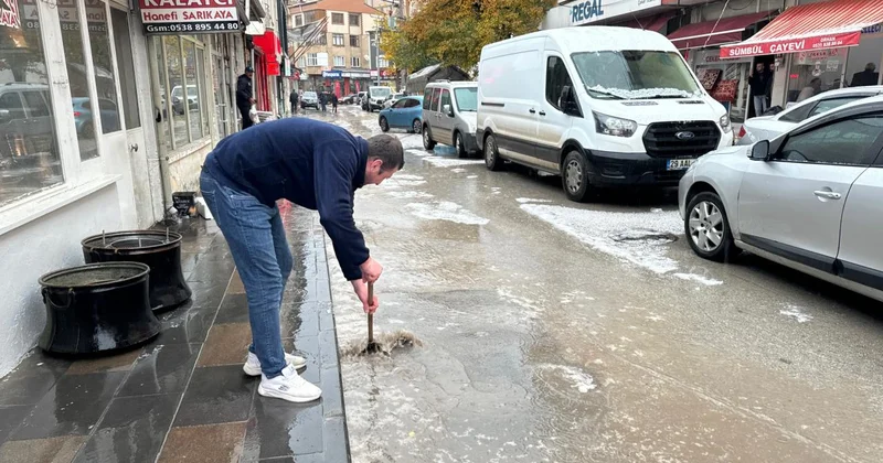 Bayburt ta dolu etkili oldu