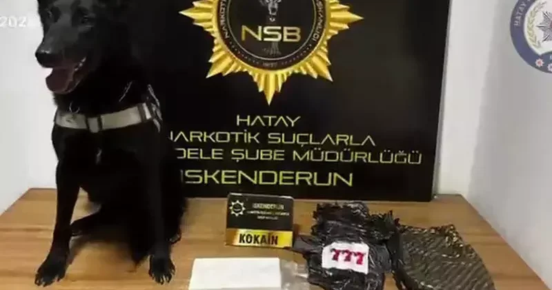 Hatay da 5 milyon 500 bin TL lik kokain ele geçirildi; 2 tutuklama