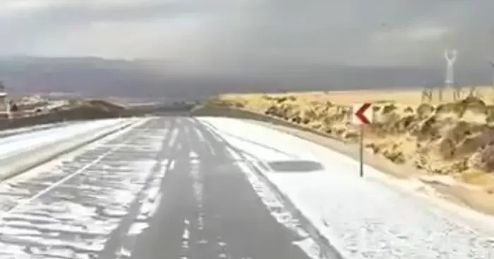 Elazığ’da dolu yağışı