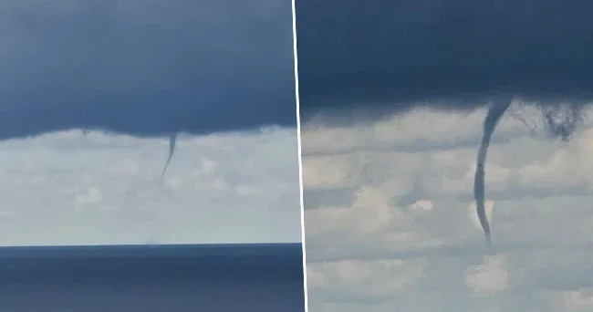 Sağanakla birlikte ortaya çıktı! Art arda hortumlar görüldü