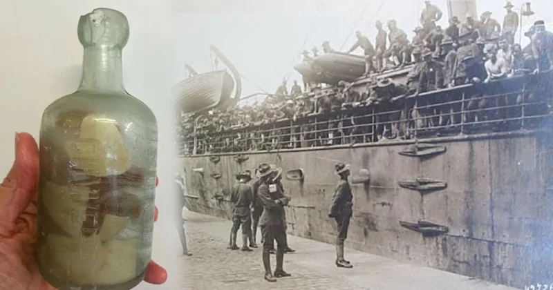 Birinci Dünya savaşı askerlerinin şişeye koyup denize attığı mektup, 100 yıl sonra kıyıya vurdu Sözcü Gazetesi