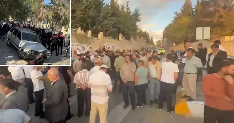 Defin öncesi çıkan park gerginliğinde dokuz yaralı: Bölgeye takviye ekipler sevk edildi Şanlıurfa Haberleri