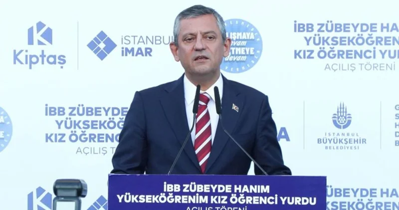 CHP Genel Başkanı Özel, İstanbul da öğrenci yurdu açılışında konuştu