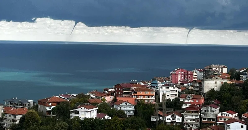 Zonguldak ta denizde hortum oluştu