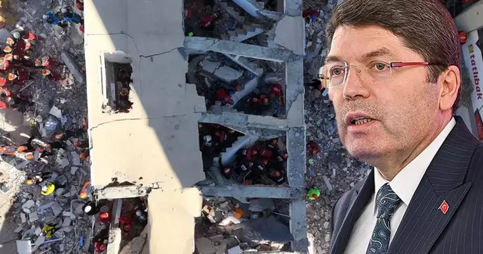 Bakan Tunç: Gebze de çöken binayla ilgili adli soruşturma çok yönlü devam ediyor