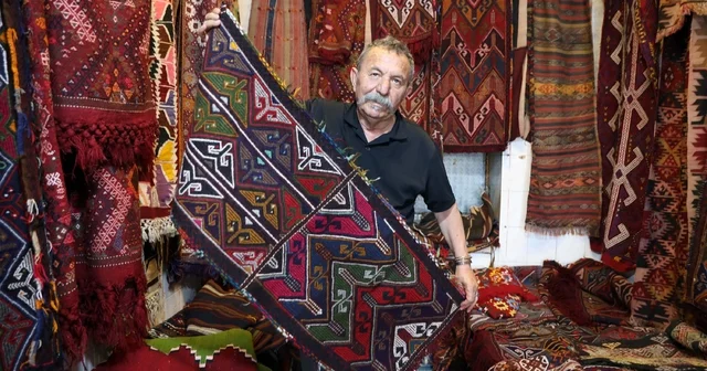 Bakır kalayı karşılığı topladığı kilim ve halılarla koleksiyon oluşturdu Gaziantep Haberleri