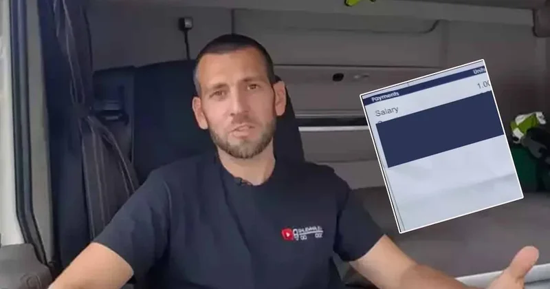 Kamyon şoförü yıllık kazancını maaş bordrosuyla paylaştı! Görenler hayrete düştü Sözcü Gazetesi