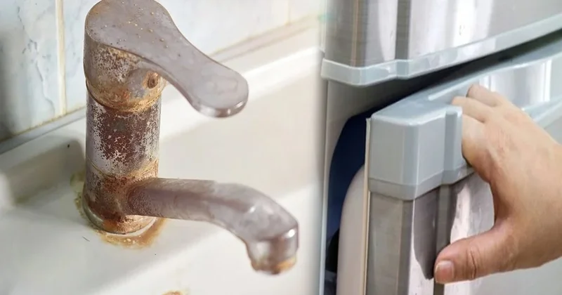 Sirke, karbonat ve limonu çöpe atın: Buzdolabındaki bu malzeme pas lekesini anında çıkarıyor Sözcü Gazetesi