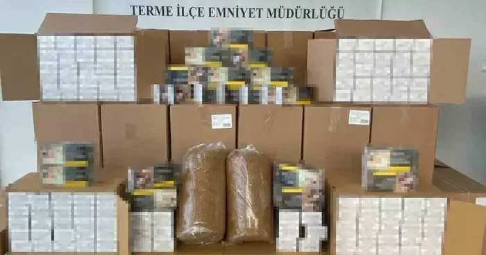 Tütün operasyonunda 461 bin makaron ele geçirildi