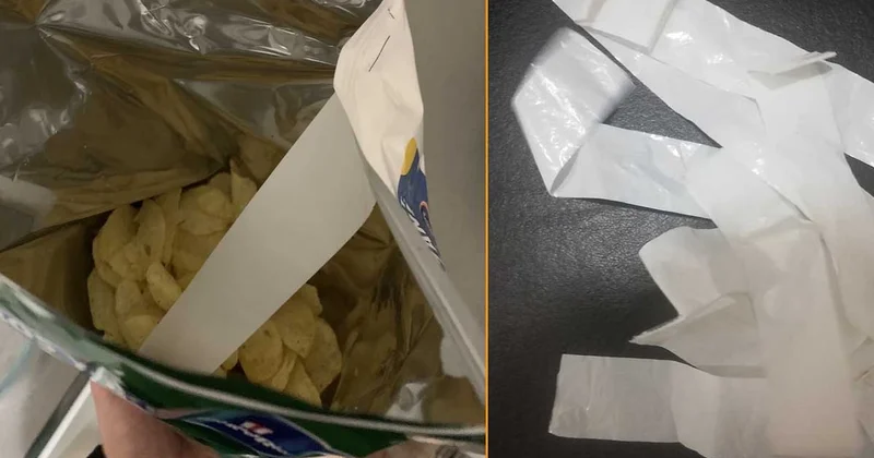Cips paketlerinin içindeki beyaz şerit tesadüfen oluşmuyor Sözcü Gazetesi