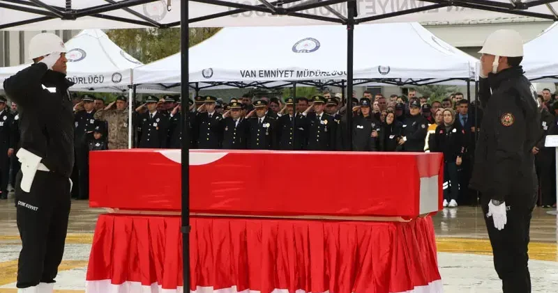 Kaza şehidi polis memurunun cenazesi, törenle Ankara ya uğurlandı