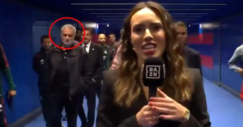 Mourinho nun muhabire bakışı olay oldu