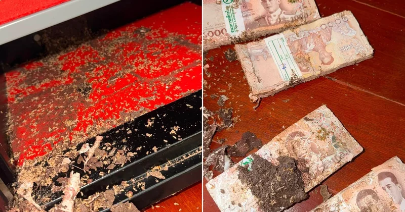 Kasayı açınca hayatının şokunu yaşadı! 1,4 milyon TL’lik birikimini böcekler kemirdi