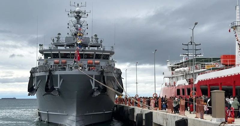 TCG Işın arama kurtarma gemisi Tekirdağ da ziyarete açıldı