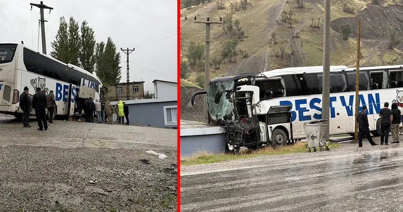 Şırnak’ta can pazarı! Yol otobüsü TIR’la çarpışıp yol kenarındaki eve daldı: 1 ölü 14 yaralı!