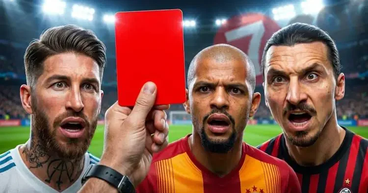 Kırmızı kart rekortmeni futbolcular açıklandı! Zirvedeki ismin lakabı canavar!