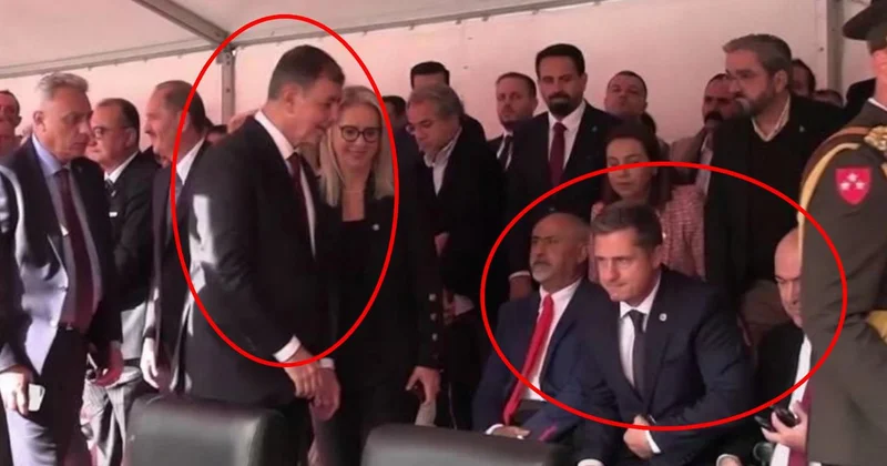 Protokolde gergin anlar! Yeni Partili vekiller Cemil Tugay’ın elini sıkmadı