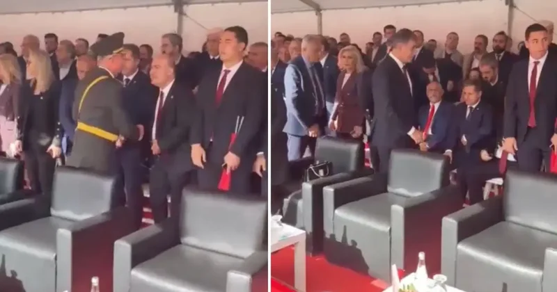 29 Ekim töreninde YENİ Parti milletvekilleri Cemil Tugay a selam vermedi! Sözcü Gazetesi