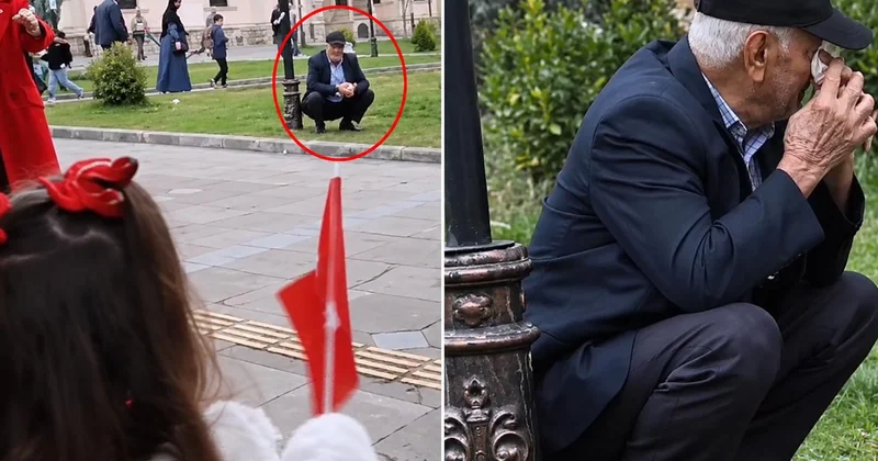 Elazığ da yürekleri ısıtan olay! Küçük çocuğun hareketi yaşlı adamı ağlattı